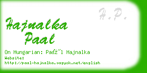 hajnalka paal business card